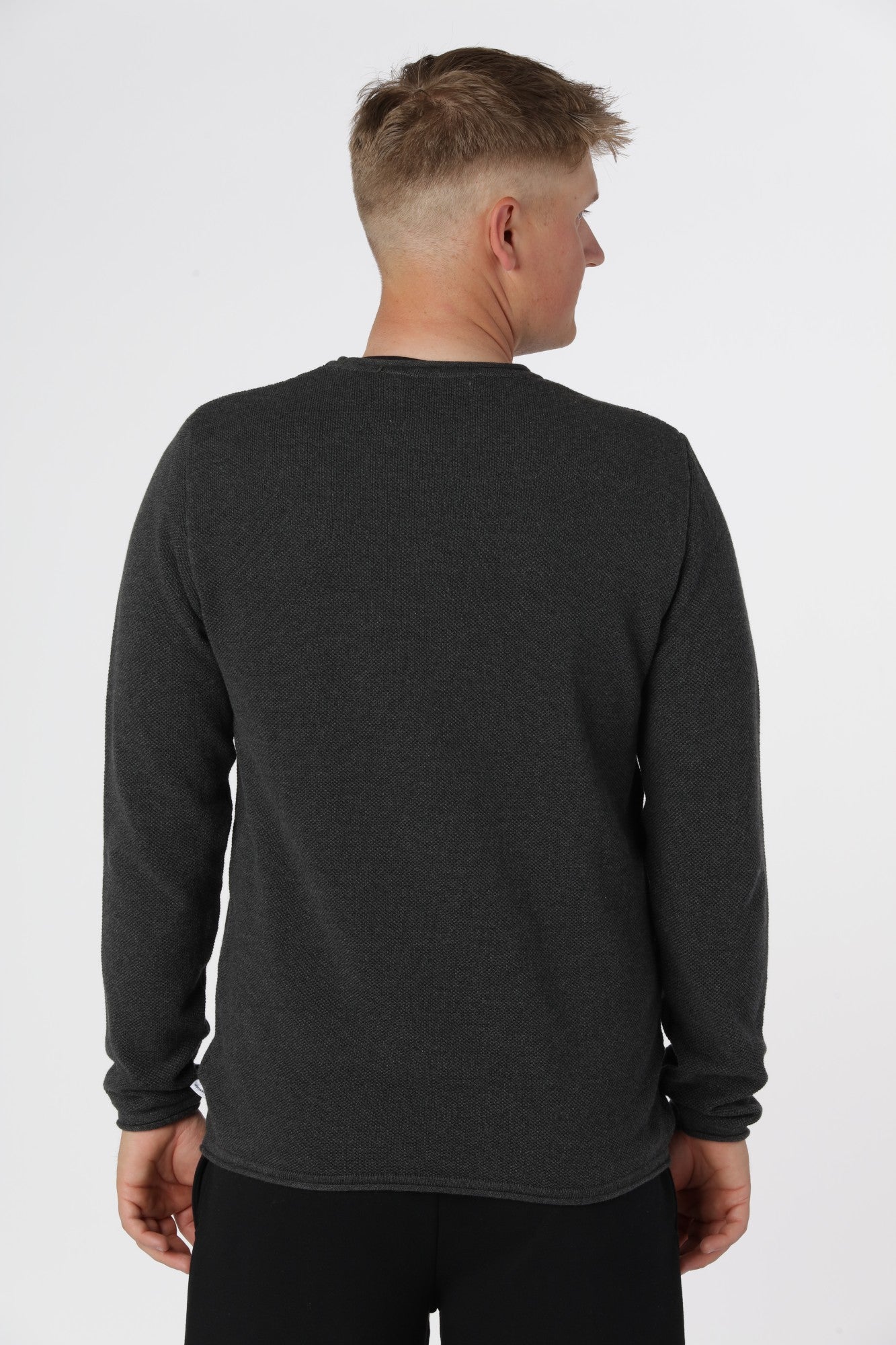 Charcoal Kronstadt Pep striktøje i meleret mørkegrå nuance, nem at style med lyse og mørke toner