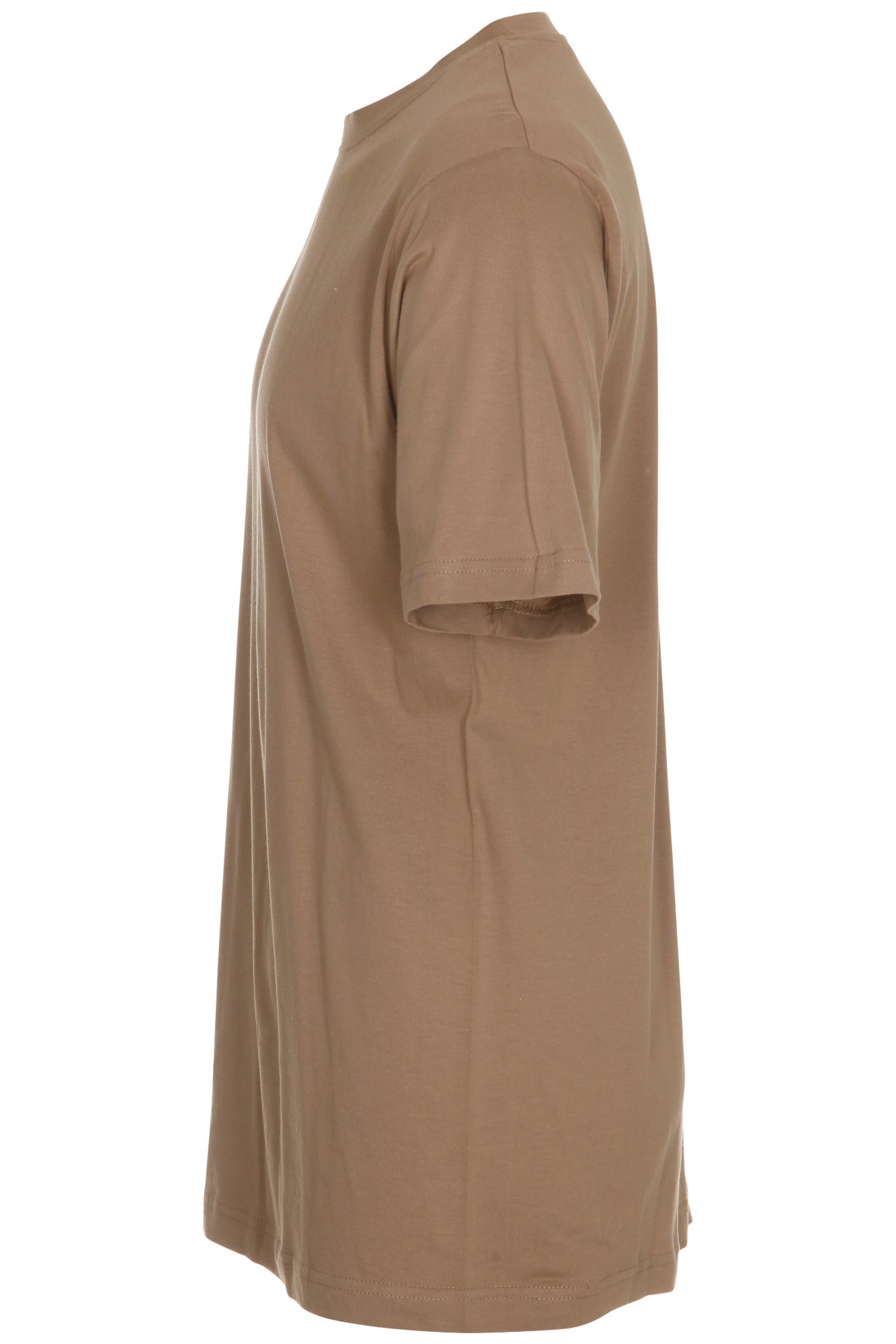 Stilren Basic t-shirt i farven Khaki, perfekt alene eller som lag-på-lag outfit