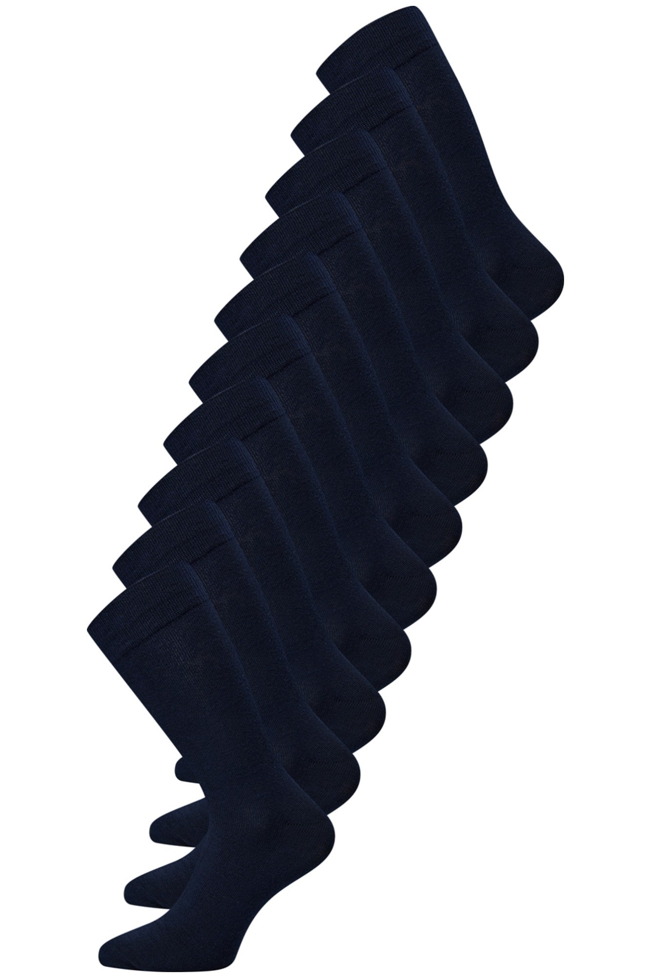 Claudio bambus strømper i farven navy med blød bambusfiber, ideelle til hele dagen komfort