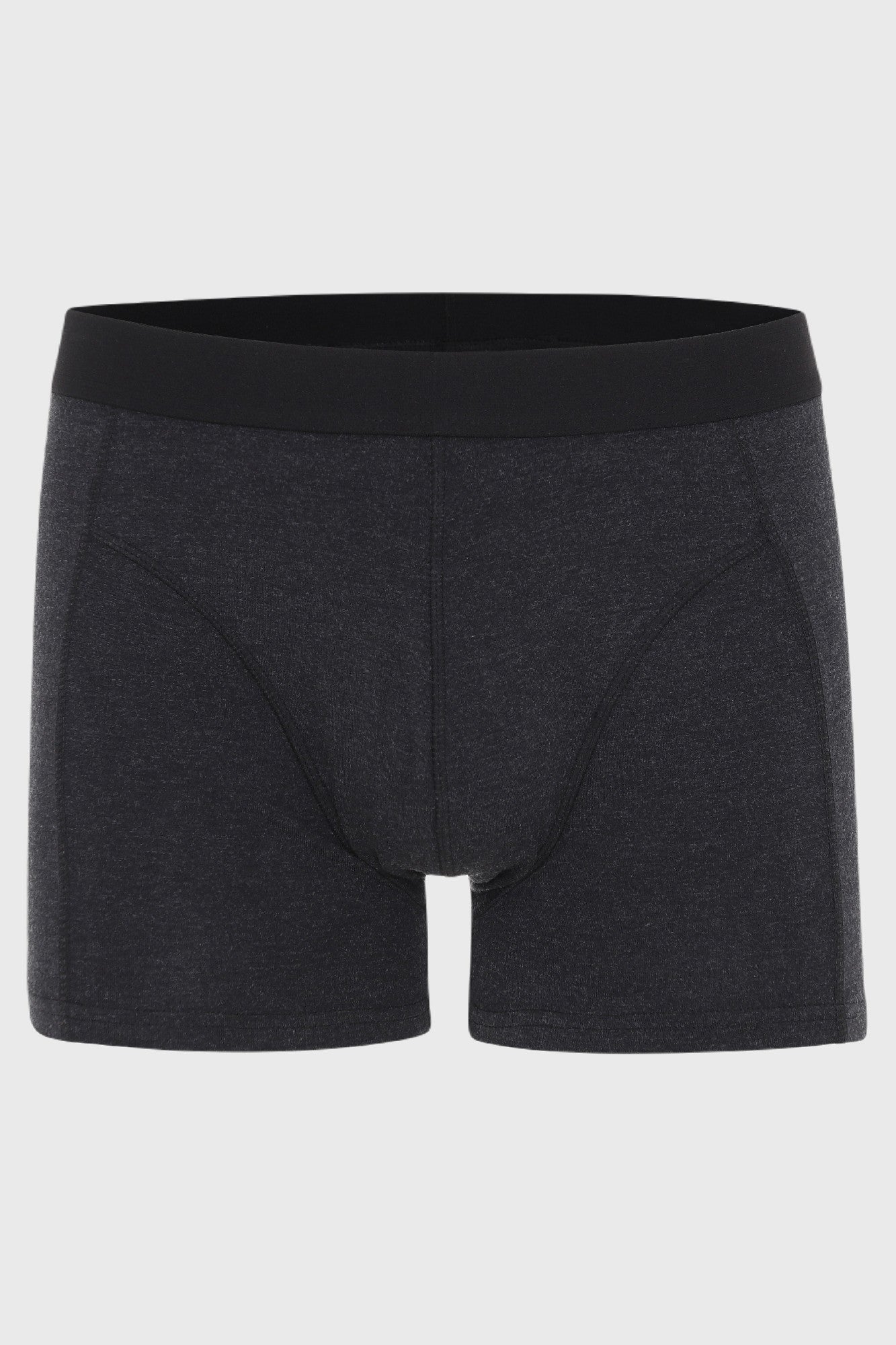 HiddenTrend tights underbukser i farven meleret sort med fleksibel pasform og åndbart økologisk bomuld.