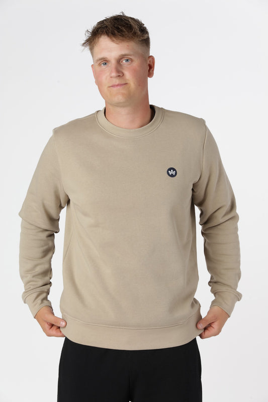 Kronstadt sweatshirt i Chinchilla i bæredygtige materialer kombineret med enkelt og tidløst udtryk.