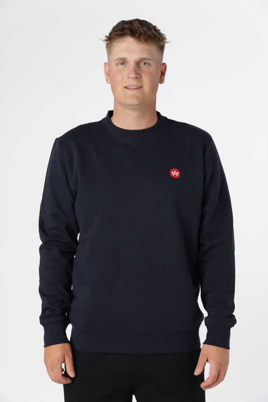 Kronstadt sweatshirt i Sky Captain i bæredygtige materialer kombineret med enkelt og tidløst design.