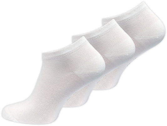 Bambus-Söckchen, 3er-Pack, Weiß