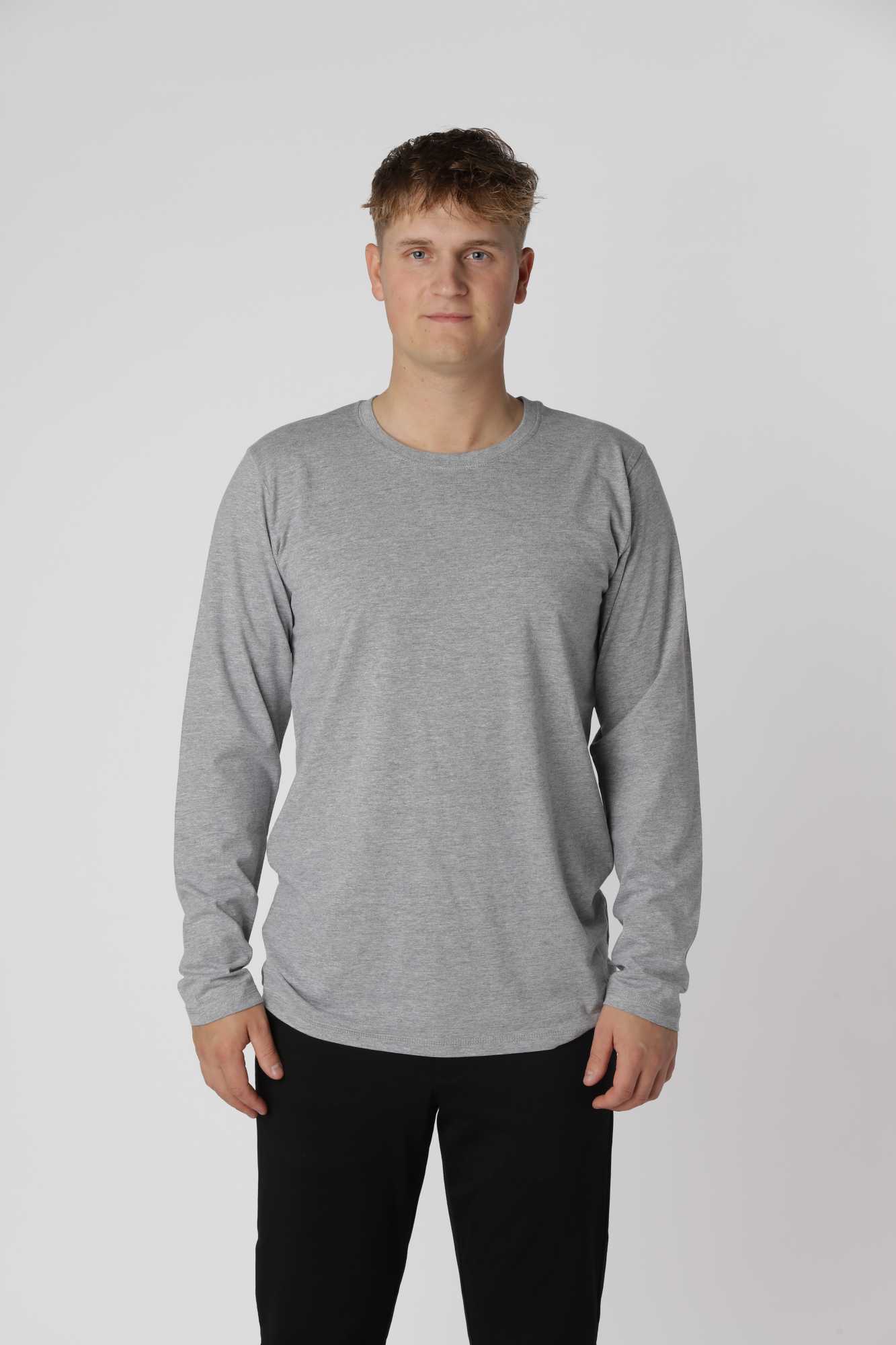 Essential Langærmet T-shirt, 3 stk.