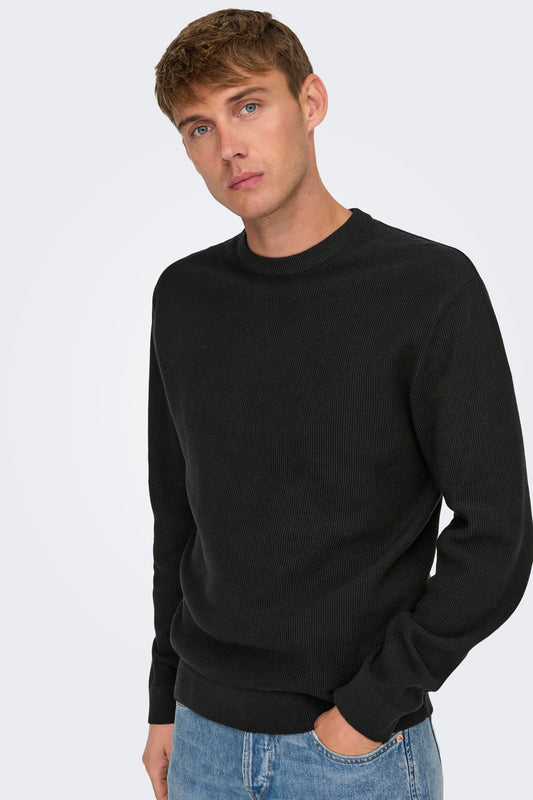 Striktrøje - ONSTONY, Black, ONLY & SONS